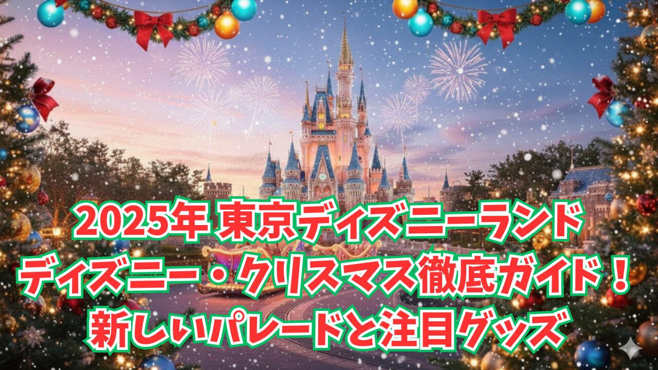 【最新】2025年ディズニー・クリスマス徹底ガイド！新パレードやリルリンリングッズを完全解説